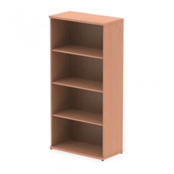 Image of Trexus Office High Bookcase 800x400x1600mm 3 Shelves Beech Ref I000051