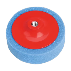 Image of Sealey PTC/CH/M14-B Buff & Polishing Foam Head Ø150 x 50mm M14 x 2mm Blue/Medium