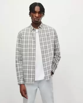 Image of AllSaints Alaior Checked Shirt