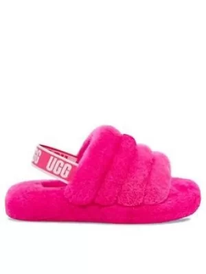 Image of UGG Fluff Yeah Slide Slipper, Rose, Size 3 Older