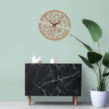 Image of Metal Wall Clock 17 - Copper Copper Decorative Metal Wall Clock
