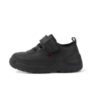 Image of Kickers Infant Stomper Lo Leather Shoes - Black - 6