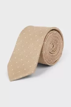 Image of Champagne Slim Tonal Spot Tie