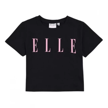 Image of Elle Cropped T Shirt - Black