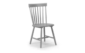 Image of Julian Bowen Torino Grey Lacquer KD Dining Chair