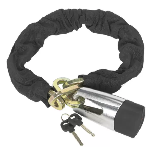 Image of Sealey CLA109DL Motorcycle Chain & Disc Lock 10.5 x 10.5 x 900mm 4* ART Approved