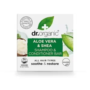 Image of Dr Organic Aloe Vera & Shea Shampoo & Conditioner Bar