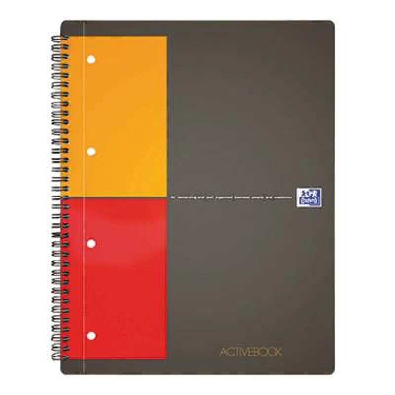 Image of Oxford Oxford Notepad 100104329 Grey, Orange, Red A4+ Squared No. of sheets: 80 100104329
