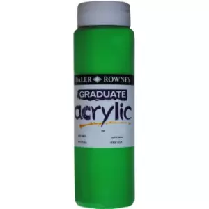 Image of Daler Rowney 123500355 Graduate Acrylic Paint 500ml Leaf Green