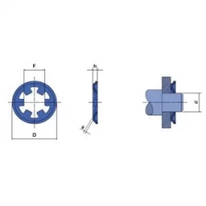 Image of Reely Lock washer Suitable for shaft diameter: 3mm 20 pc(s)