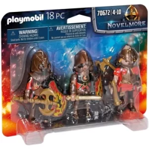 Image of Playmobil 70672 Novelmore Knights Burnham Raiders 3 Figure Set
