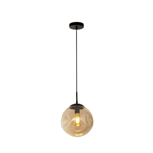 Image of Searchlight Punch Champagne Glass Ceiling Pendant Light - Matt Black