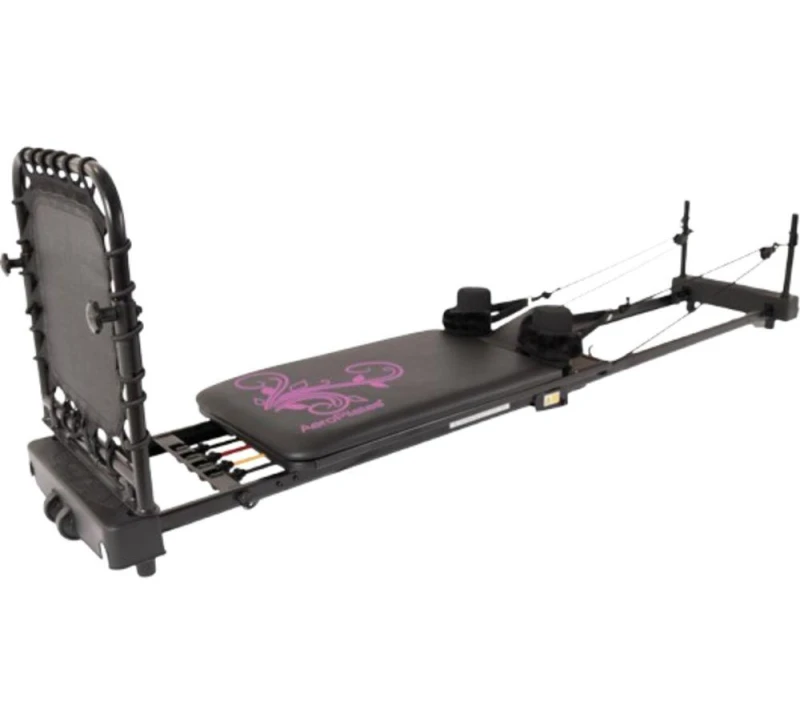 Image of AEROPILATES Reformer 435 Plus Pilates Machine - Black & Pink,Black 5019487088840