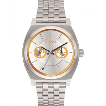 Image of Unisex Nixon The Time Teller Deluxe SW BB-8 Silver / Watch