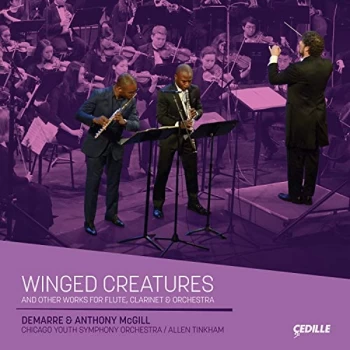 Image of Anthony McGill - Winged Creatures and Other Works for Flute, Clarinet & Orchestra CD