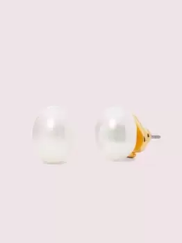 Image of Kate Spade Pearl Drops Pearl Stud Earrings, Cream, One Size
