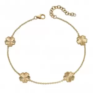 Image of 9ct Flower Granulation Station Bracelet GB488