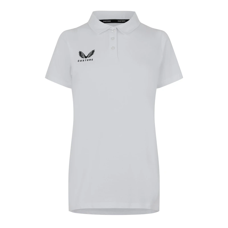 Image of Castore Short Sleeve Polo Womens - White White 8