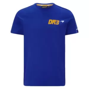 Image of 2021 McLaren Daniel Ricciardo NO3 Tee (Blue)