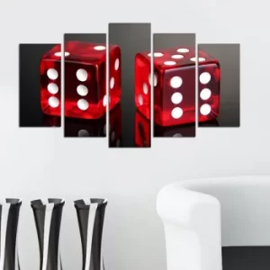 Image of 5PMDF-87 Multicolor Decorative MDF Painting (5 Pieces)