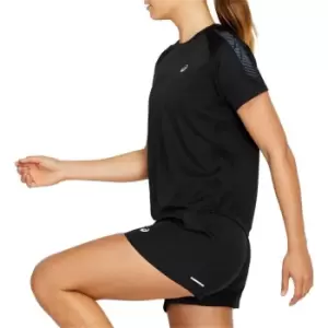 Image of Asics Womens Icon SS Running Top - Black