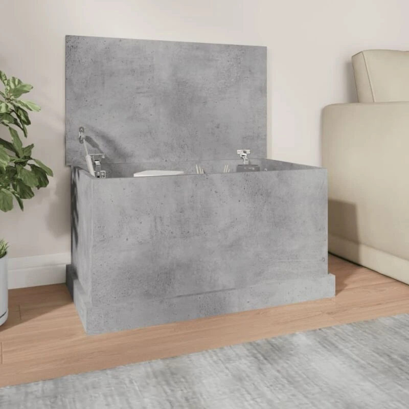 Image of VIDAXL Vidaxl - Storage Box Concrete Grey 70x40x38cm Engineered Wood 8720845793982