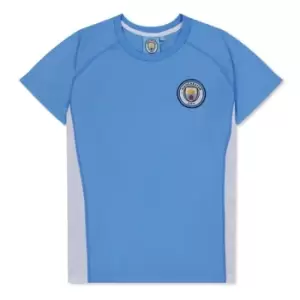 Image of Source Lab City FC Poly T-Shirt Juniors - Blue