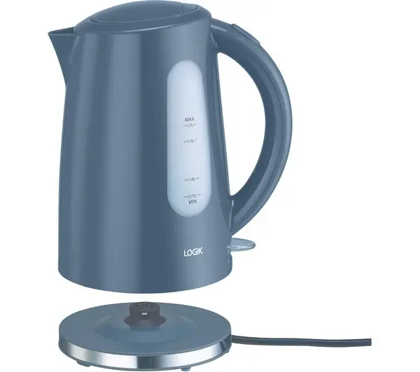 Image of Logik L17PKGS21 Jug Kettle - Grey & Stainless Steel