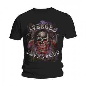Image of Avenged Sevenfold - Bloody Trellis Unisex XX-Large T-Shirt - Black