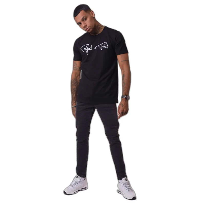 Image of Project X Paris T-Shirt Project X Paris Logo basic broderie Noir Male S