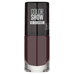 Image of Maybelline Color Show 357 Burgundy Kiss Nail Polish 7ml Brown