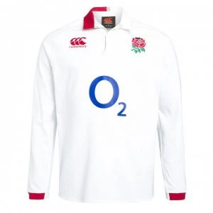 Image of Canterbury England Long Sleeve Classic Home Shirt 2019 2020 - White