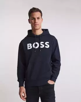 Image of BOSS Navy Bold Logo Hoodie