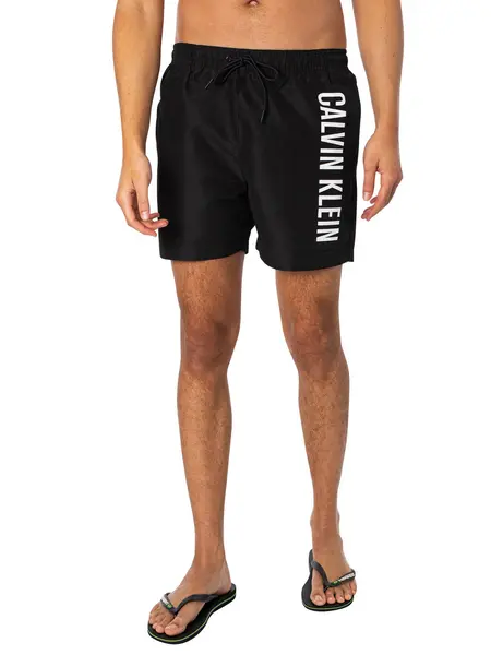 Image of Calvin Klein Medium Drawstring Swim Shorts Black M