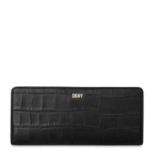 Image of DKNY Sidney Embossed Leather Wallet - Black