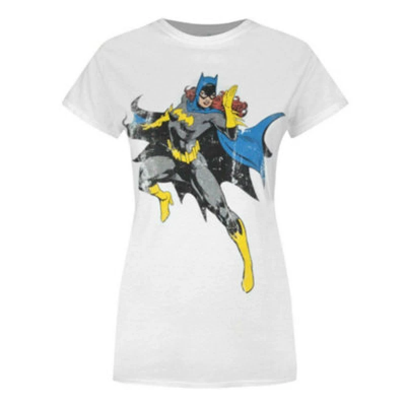 Image of (XX-Large) DC Comics Short Sleeved T-Shirt (Womens White)
