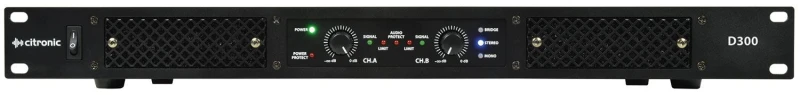 Image of Citronic Citronic D-Series Class-D Power Amplifiers - D300 2 x 150Wrms AVS-231340