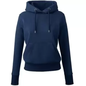Image of Anthem Womens/Ladies Organic Hoodie (XS) (Navy)