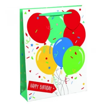 Image of Happy Birthday Balloon Gift Bag Large Pack of 6 26952-2