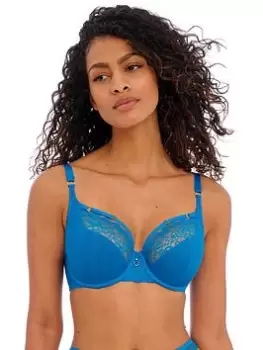 Image of Freya Temptress Plunge Bra - Blue Size 36E, Women