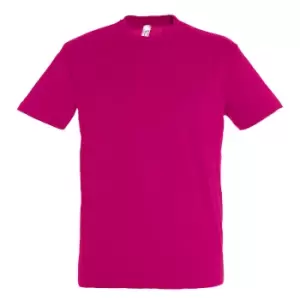 Image of SOLS Mens Regent Short Sleeve T-Shirt (S) (Fuchsia)