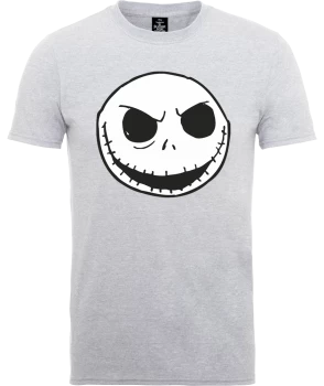 Image of Disney The Nightmare Before Christmas Jack Skellington Grey T-Shirt - XS