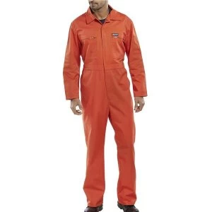 Image of Super Click Workwear Heavy Weight Boilersuit Orange Size 40 Ref