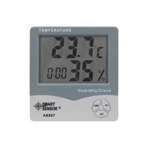 Image of Precision Gold Digital Humidity Temperature and Time Monitor
