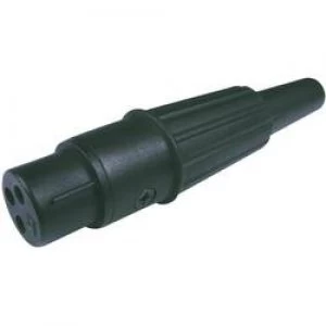 Image of XLR connector Socket straight Number of pins 3 Black Cliff APF