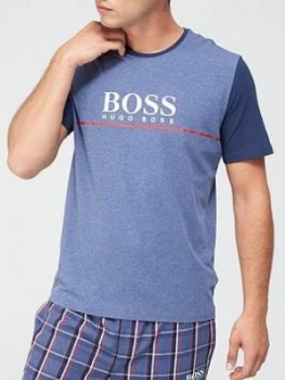 Image of Hugo Boss Dynamic Logo T-Shirt Blue Size L Men