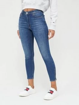 Image of Tommy Jeans Santana High Rise Skinny Ankle Jean - Blue