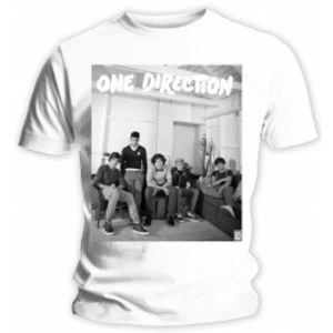 Image of One Direction Band Lounge Black & White Skinny TS: Medium