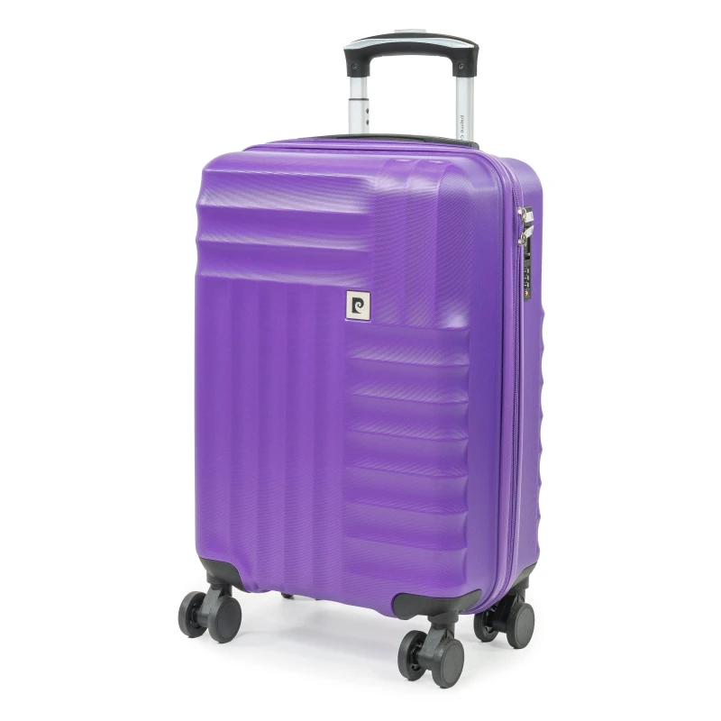 Image of Pierre Cardin Soleil Hard Shell Cabin Suitcase Small Luggage Purple unisex Small