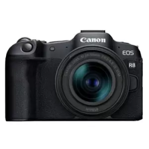 Image of Canon EOS R8 Mirrorless Camera with RF 24-50mm IS STM Lens